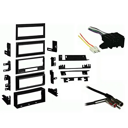 Harmony Audio Compatible with Oldsmobile Cutlass Supreme 1988 1989 Single DIN Stereo Harness Radio Dash Kit