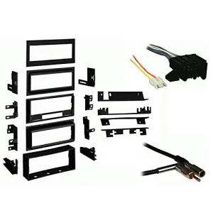 Harmony Audio Compatible with Oldsmobile Cutlass Supreme 1988 1989 Single DIN Stereo Harness Radio Dash Kit