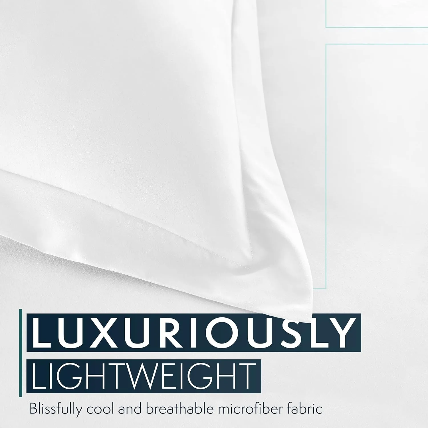 HC COLLECTION Duvet Cover - White Queen Size Duvet Cover - 3 Piece Soft Breathable Microfiber Duvet Cover Set with Zipper Closure & 2 Pillow Shams