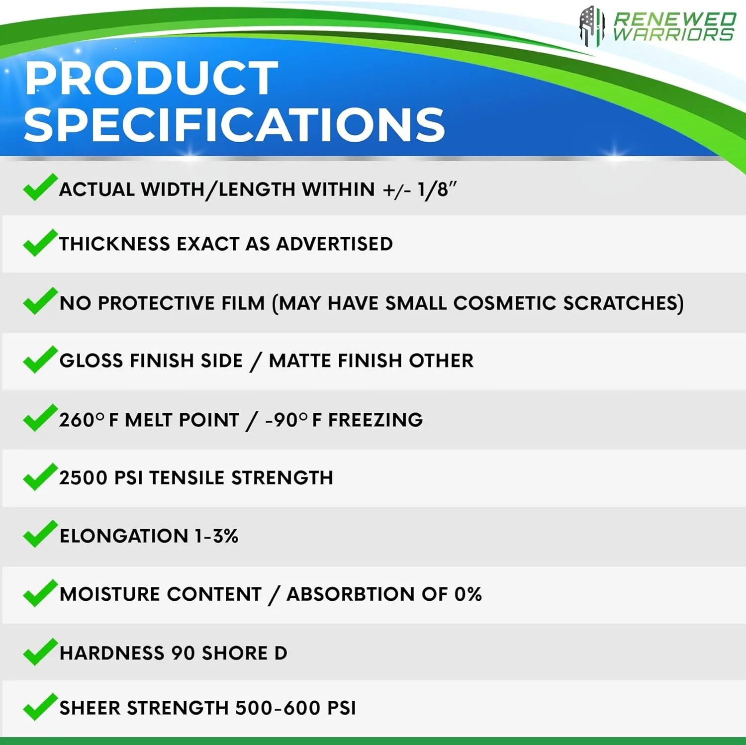 HDPE Sheets - 6" x 12", Black 1/8" Thick High Density Plastic Board Recycled HDPE Cutting Board Hard Plastic Sheet