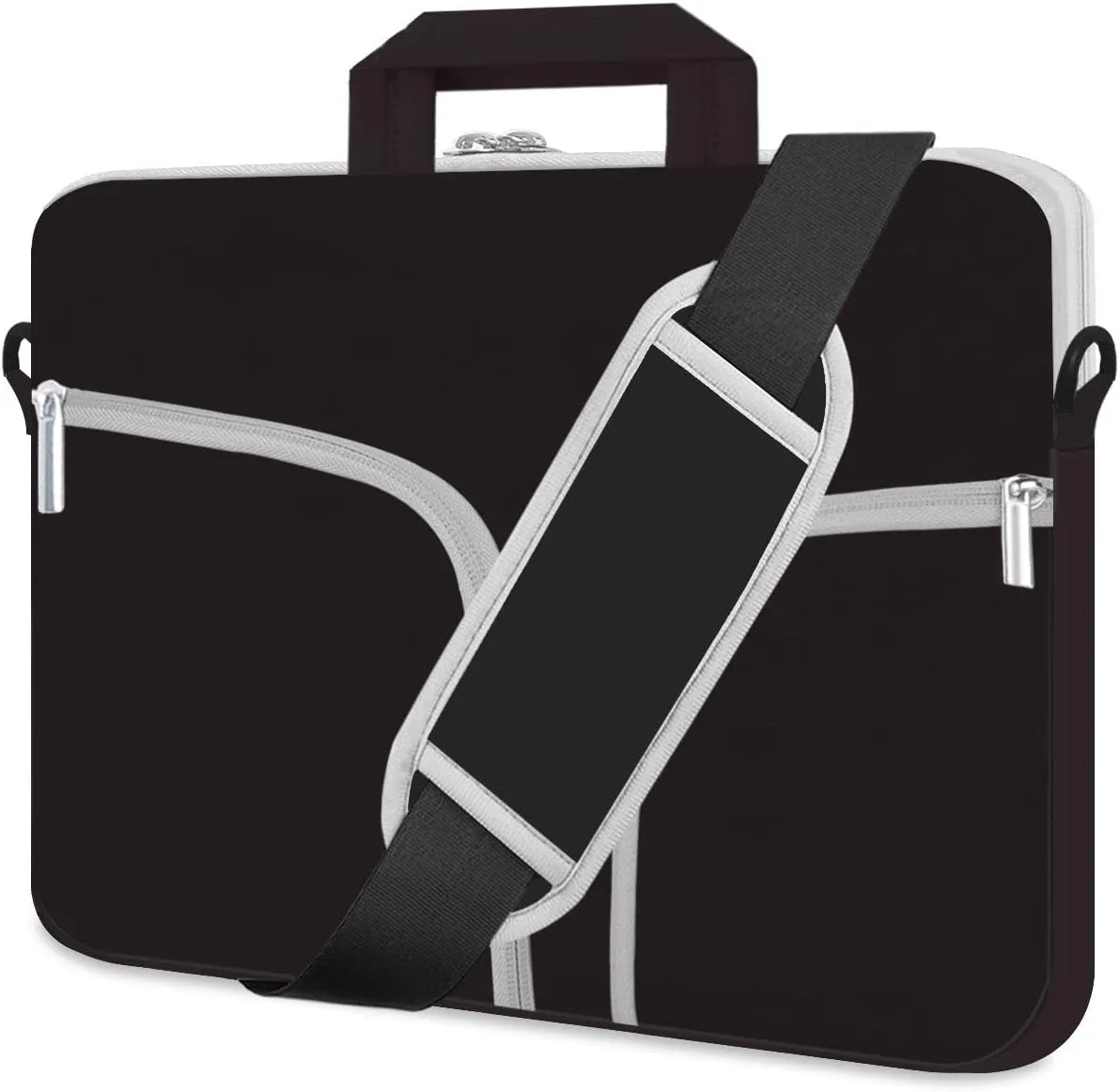 HESTECH 15.6 Laptop Shoulder Bag Case Sleeve Business Messenger Briefcase Carrying Handbag for Women Men Compatible with 14"-15.4"-15.6" Dell HP Samsung Asus Acer Aspire 5 Computer