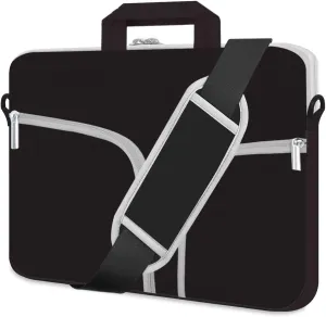 HESTECH 15.6 Laptop Shoulder Bag Case Sleeve Business Messenger Briefcase Carrying Handbag for Women Men Compatible with 14"-15.4"-15.6" Dell HP Samsung Asus Acer Aspire 5 Computer