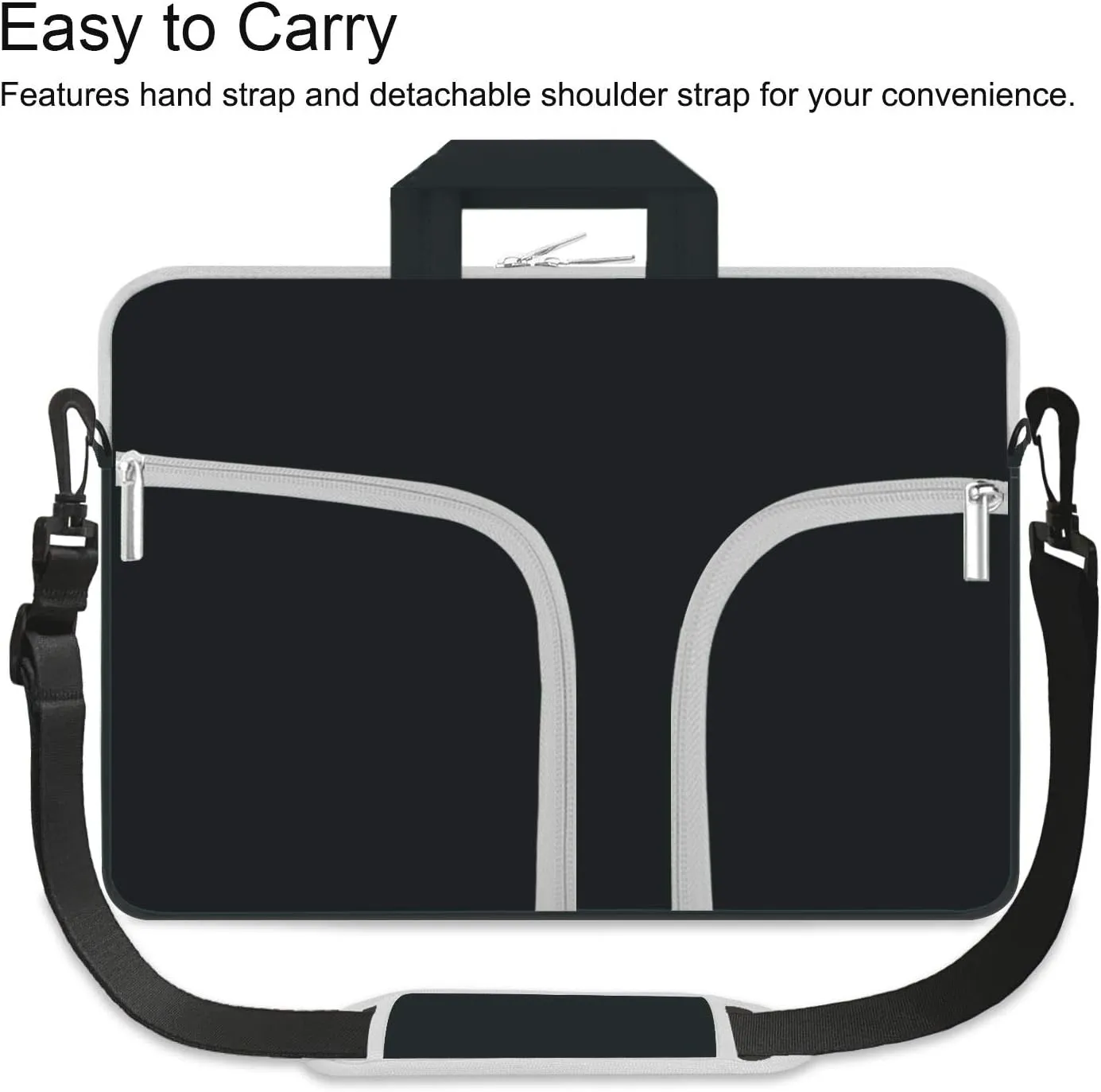 HESTECH 15.6 Laptop Shoulder Bag Case Sleeve Business Messenger Briefcase Carrying Handbag for Women Men Compatible with 14"-15.4"-15.6" Dell HP Samsung Asus Acer Aspire 5 Computer