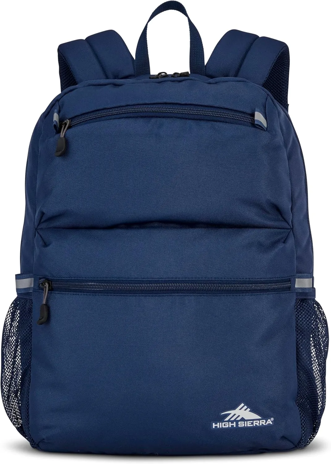 High Sierra Abbreviate Backpack, Laptop Bookbag for Travel, True Navy, One Size