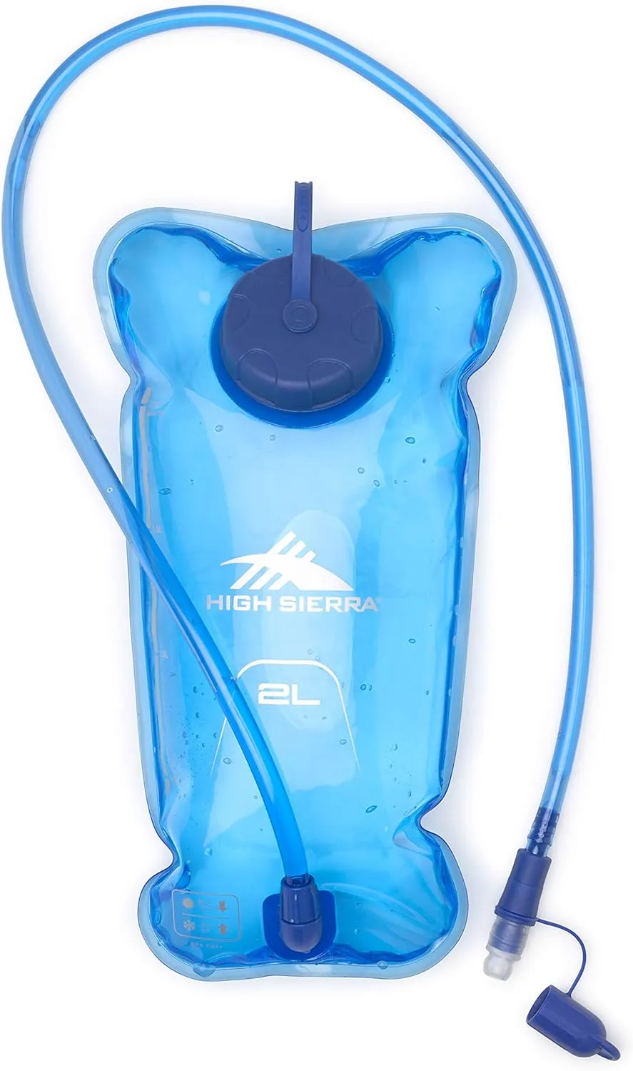 High Sierra HydraHike Hydration Backpack, Lightweight Running Backpack, Cycling, Hiking, for Men, Women & Kids, Black/Slate/Pool, 4L