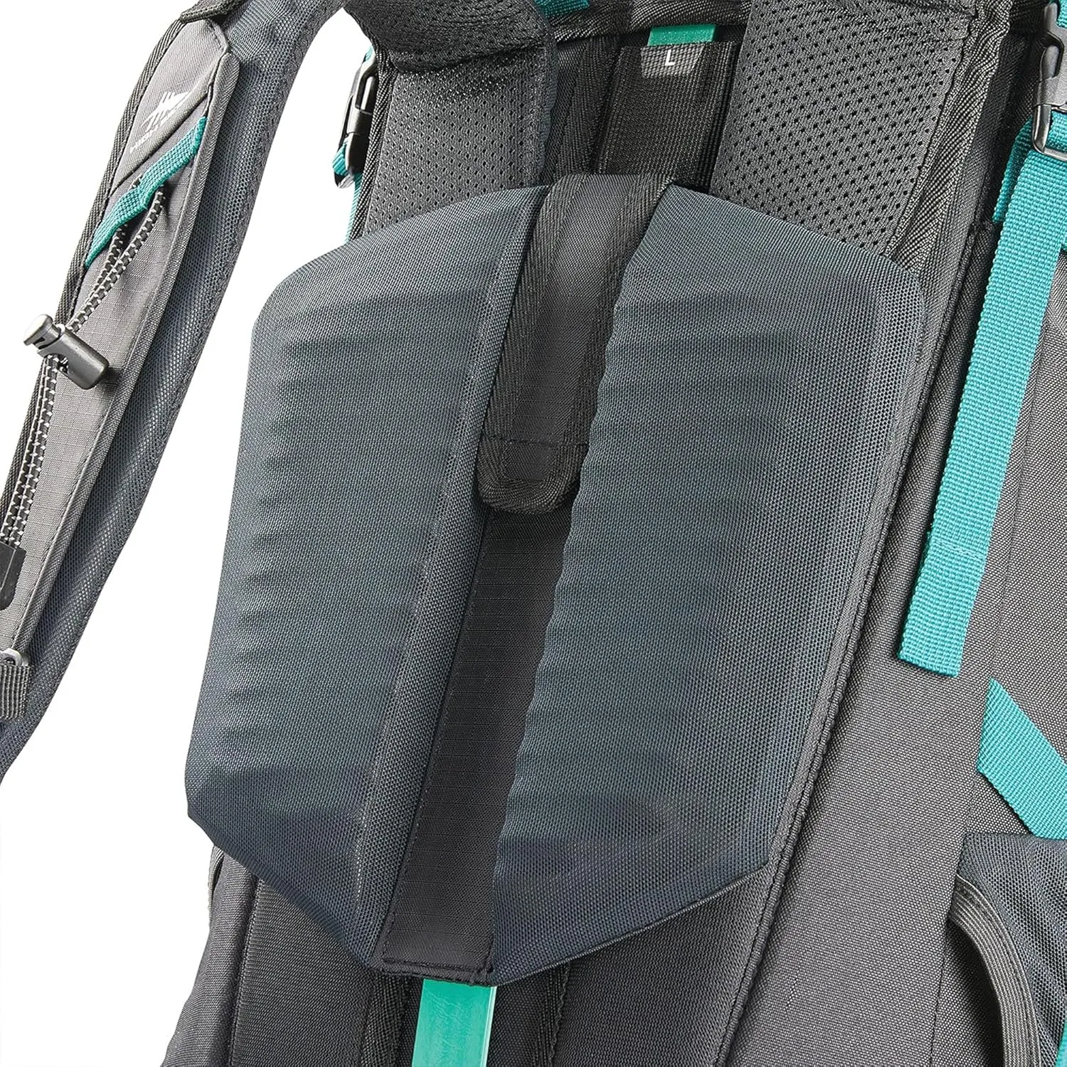 High Sierra Pathway 2.0 Backpack with Hydration Storage Sleeve, for Hiking, Biking, Camping, Traveling, Black, 60L