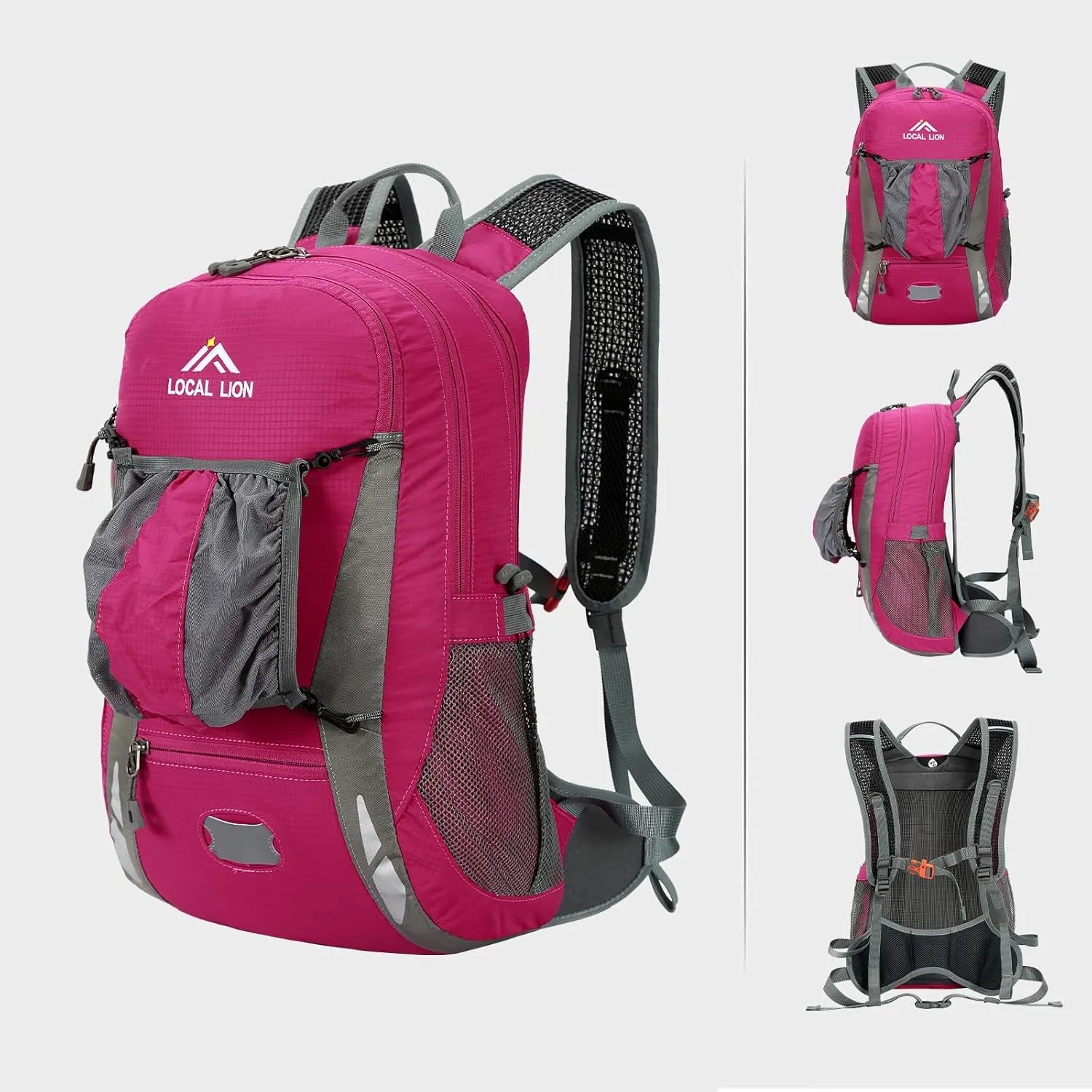 Hiking Backpack, 20/30L Waterproof Cycling Biking Backpack, Detachable Backplate, Hiking Daypack for Skiing Camping