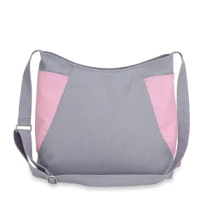 Hobo Bag Shoulder Crossbody Handmade Cotton Canvas Vegan Washable Zippered Traveler Classy Roomy Weekender Two Side Pockets Colors Stylish (Medium)