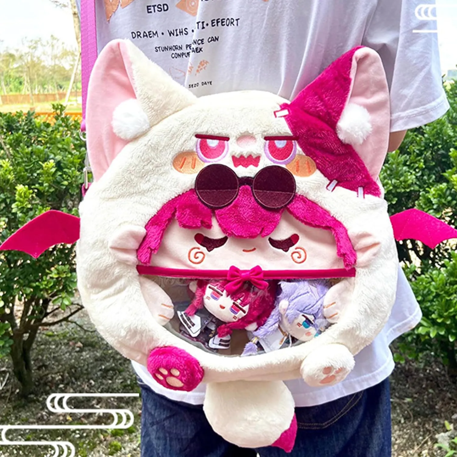 Honkai Star Rail Ita Bag Kawaii Cute Shoulder Bag Messenger Clear Pin Display Bag