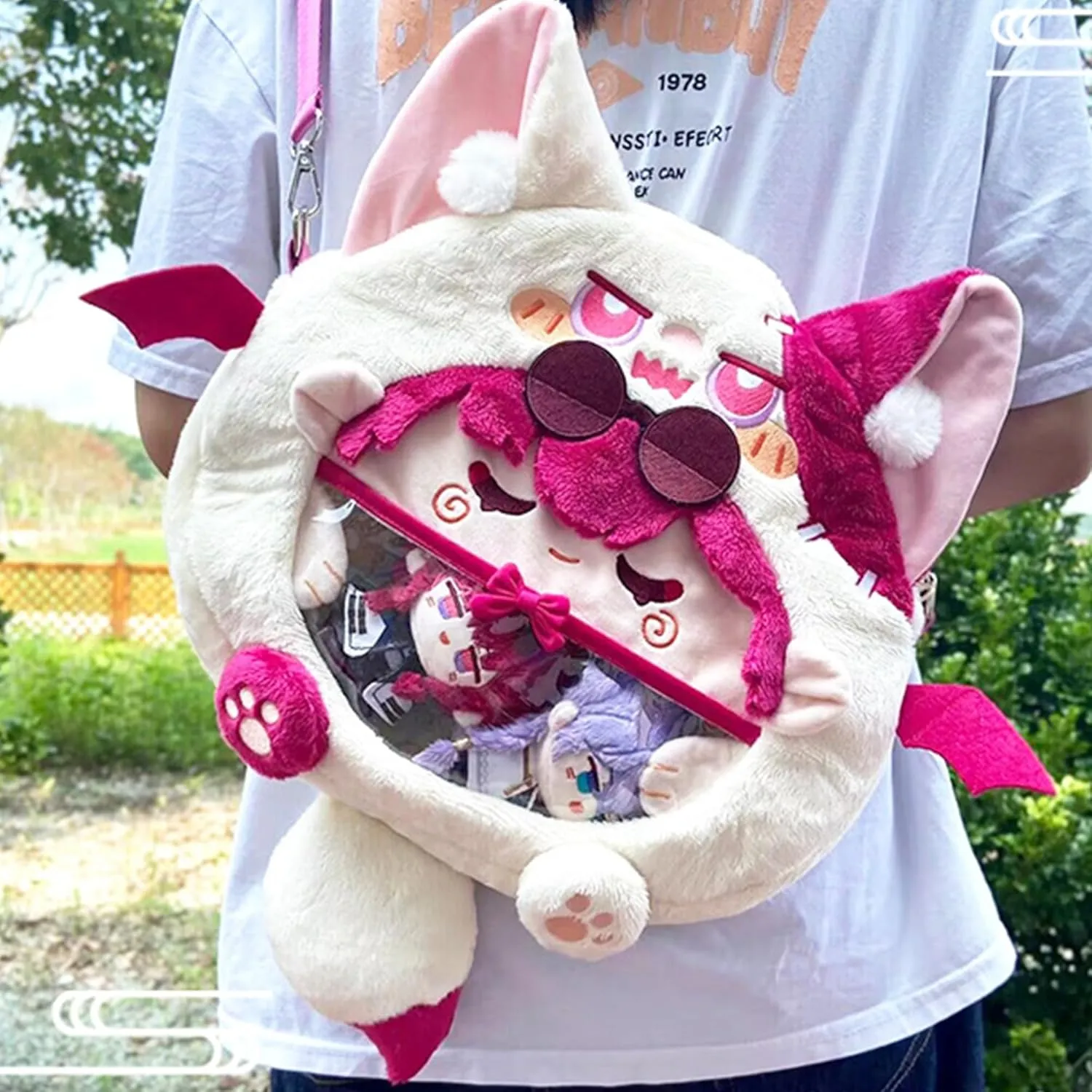Honkai Star Rail Ita Bag Kawaii Cute Shoulder Bag Messenger Clear Pin Display Bag