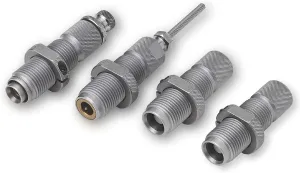 Hornady Custom Grade New Dimension 4-Die Set - Caliber Specific Reloading Equipment for Handloaders with Full Length Sizer Die, Seating Die, Sure-Loc Rings, & Storage Box
