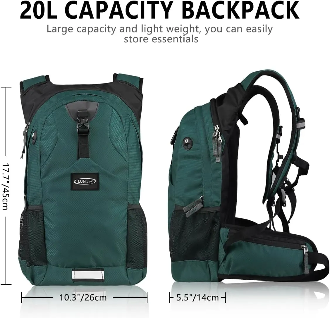 Hydration Pack Thermal Insulated Hydration Backpack with 2L BPA Free Leak-Proof Water Bladder, Daypack Perfect for Running, Cycling, Hiking, Climbing-Keep Liquids Cool Up to 4 Hours