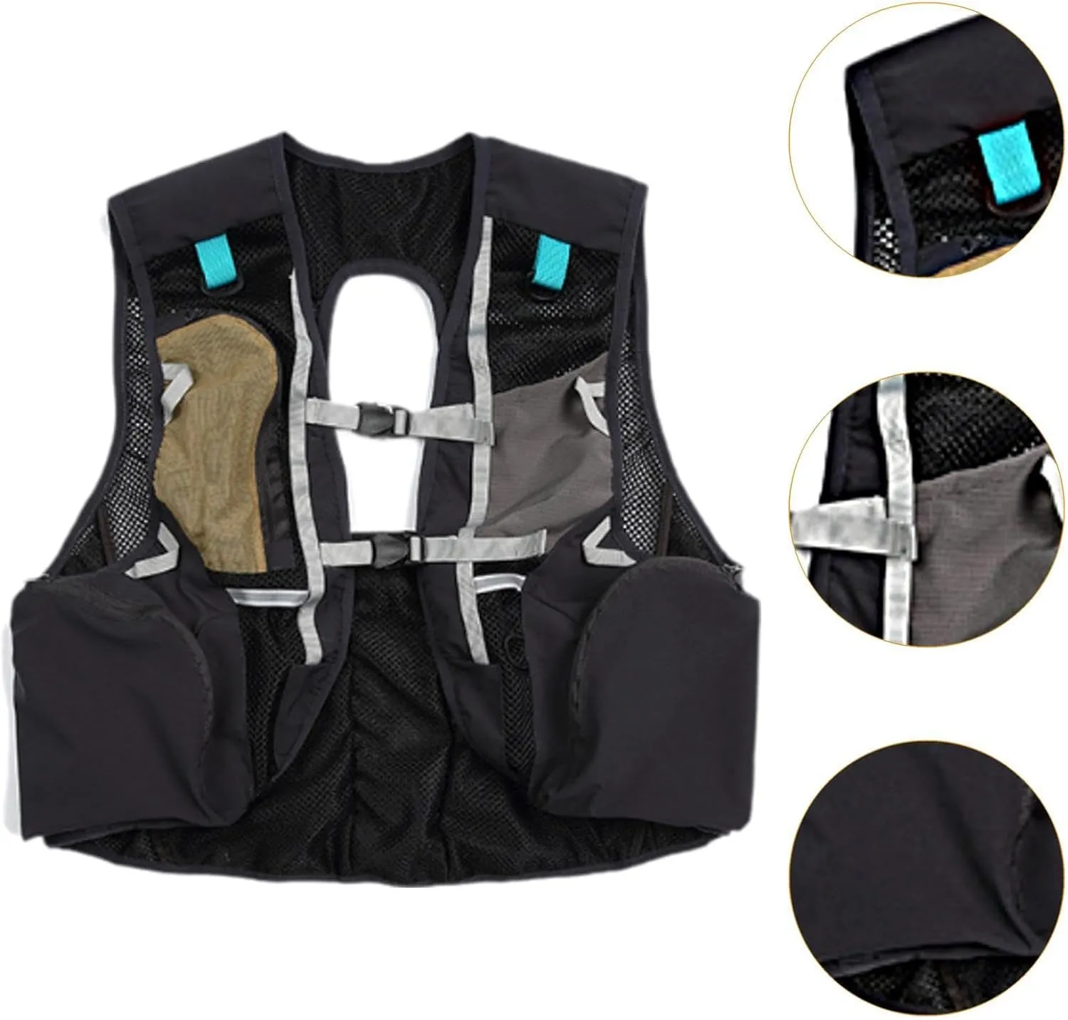 Hydration Vest for Men Women Lightweight,with Multiple Pockets,Water Backpack Hydration Vest for Jogging Race Trail Cycling