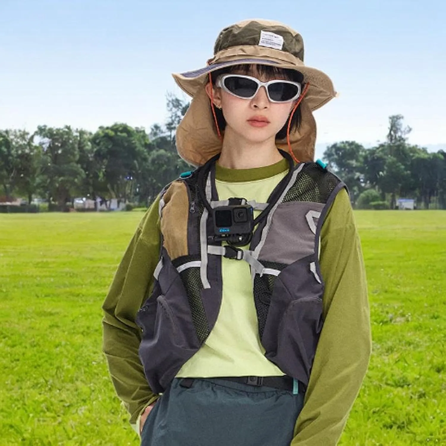 Hydration Vest for Men Women Lightweight,with Multiple Pockets,Water Backpack Hydration Vest for Jogging Race Trail Cycling