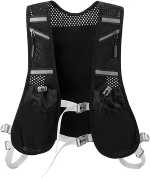 Hydration Vest, Running Gear, Water Backpack, Adjustable Fit, Lightweight and Sturdy, Soft Flask Holder, Phone Storage, 500ml Capacity, for Outdoor Use, Hiking Cycling Running