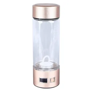 Hydrogen Water Bottle 420ml 1200ppb Portable USB Rechargeable Hydrogen Rich Water Cup for Health