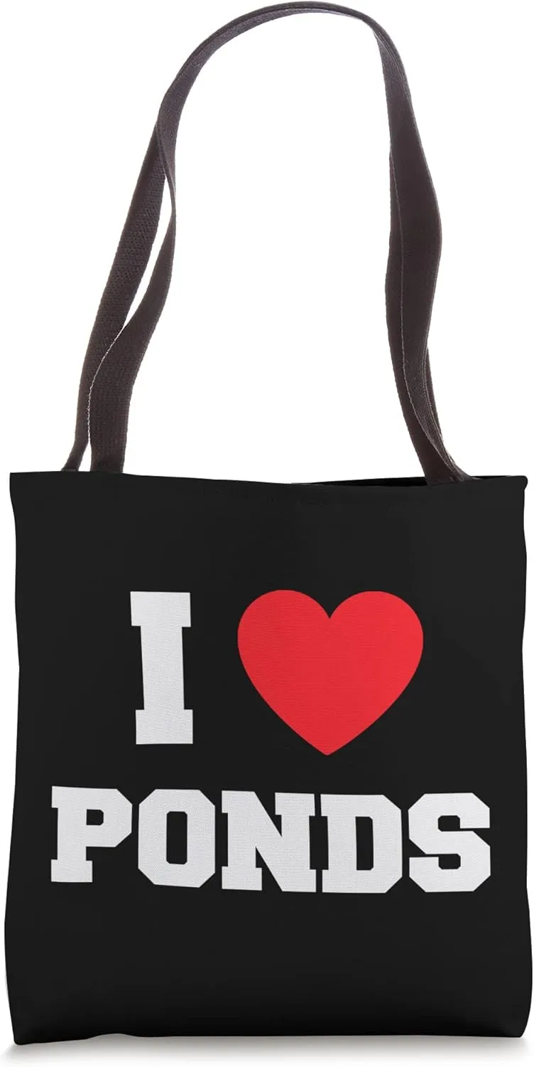 I Love ponds Tote Bag