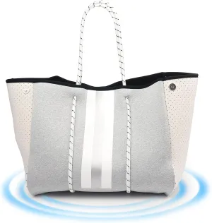IBEE Neoprene Tote Bag for Women - Large Handbag, Beach and Pool Tote, Foldable