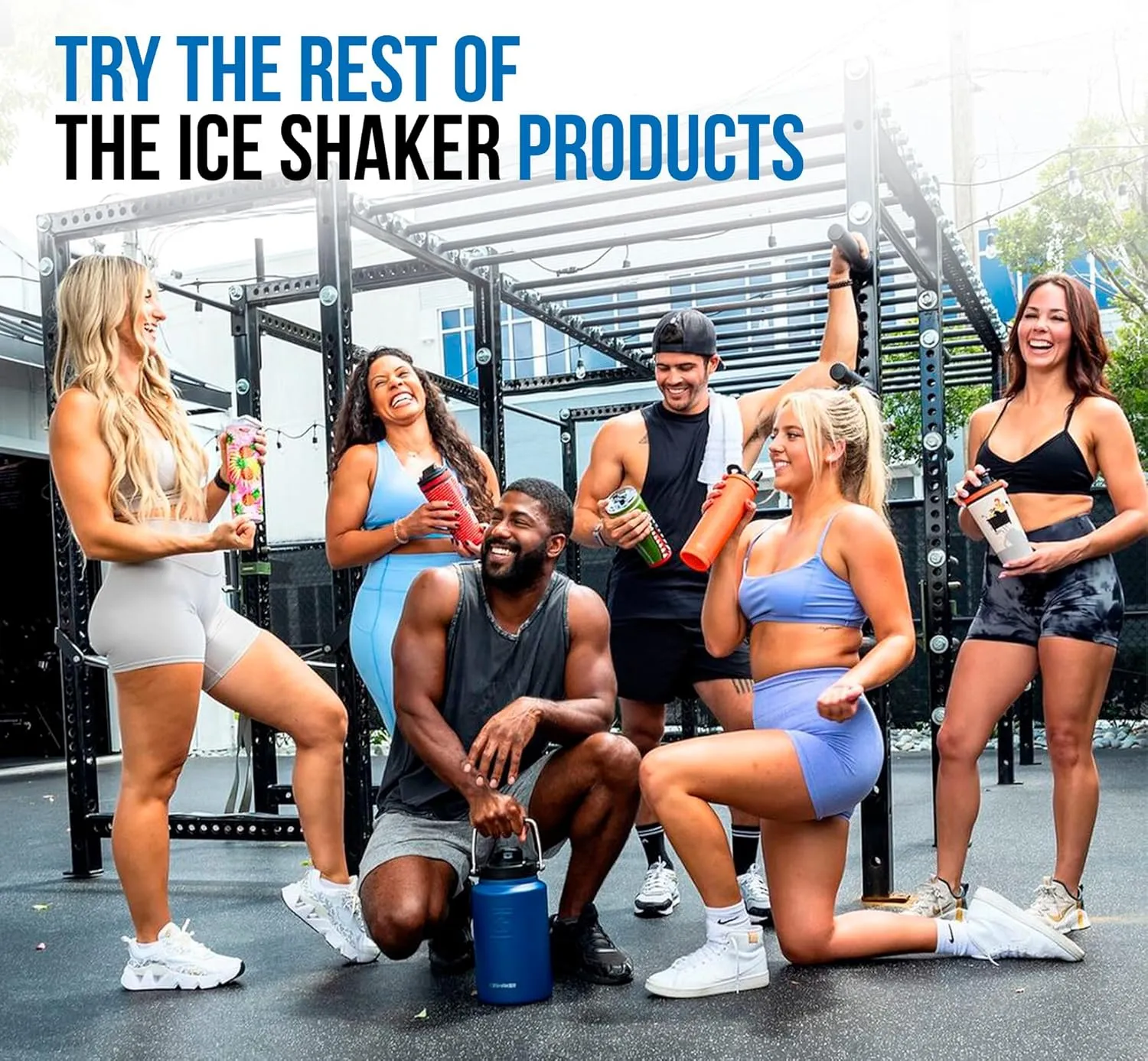 Ice Shaker Insulated Stainless Steel Gallon Water Jug | 128 Oz, Navy | Stays Cold for 60  Hours | Multi-purpose lid | Odor-Free Outdoor Water Jug for Sports, Camping, Hiking, Working Out