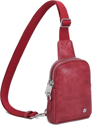 INICAT Travel Small Sling Bag Leather Crossbody Bags for Women Fanny Packs Cross Body Bag for Woman Cross Body Purses