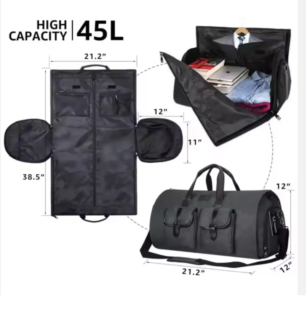 Iota Suit Compartment Canvas Bag PRE-ORDERED Theta ITEM: Phi with *00% satisfaction guarantee Weekender Only a few left