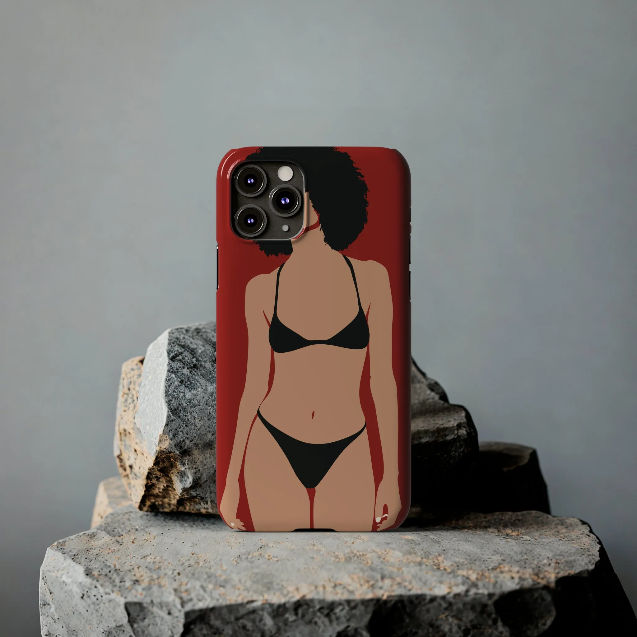 iPhone's lady in red Phone Cases