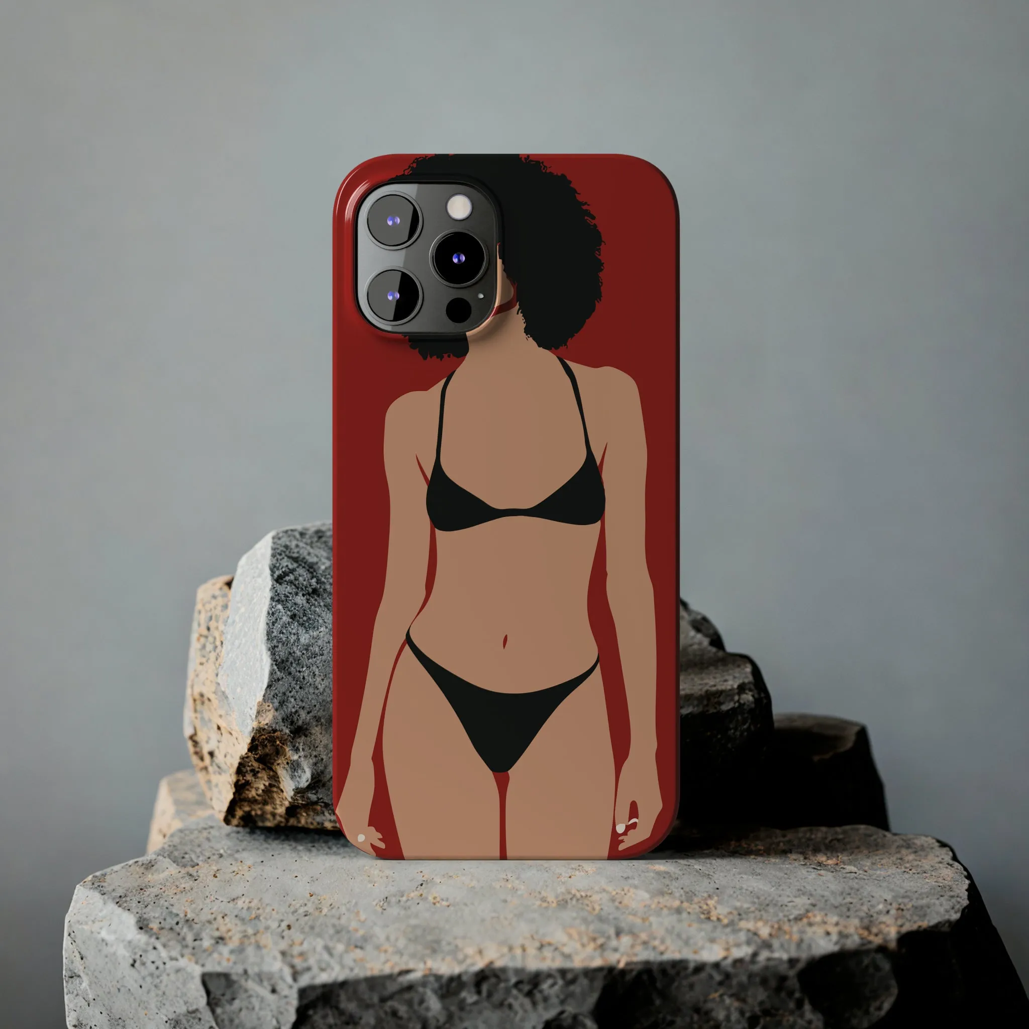 iPhone's lady in red Phone Cases