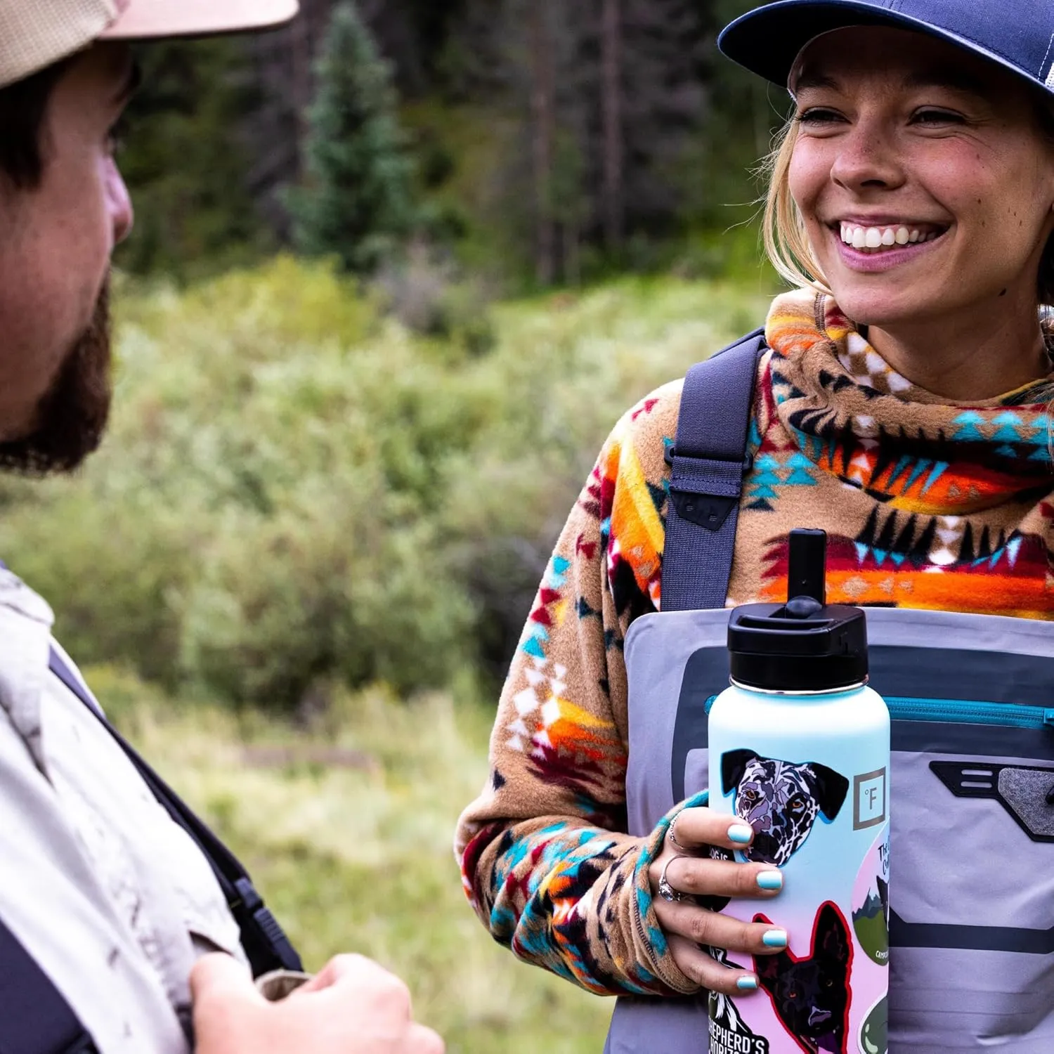 IRON °FLASK Camping & Hiking Hydration Flask with 3 Lids - Stainless Steel, Double Walled & Vacuum Insulated Water Bottle - Leak Proof & BPA Free (Midnight Black, Spout - 22 oz)