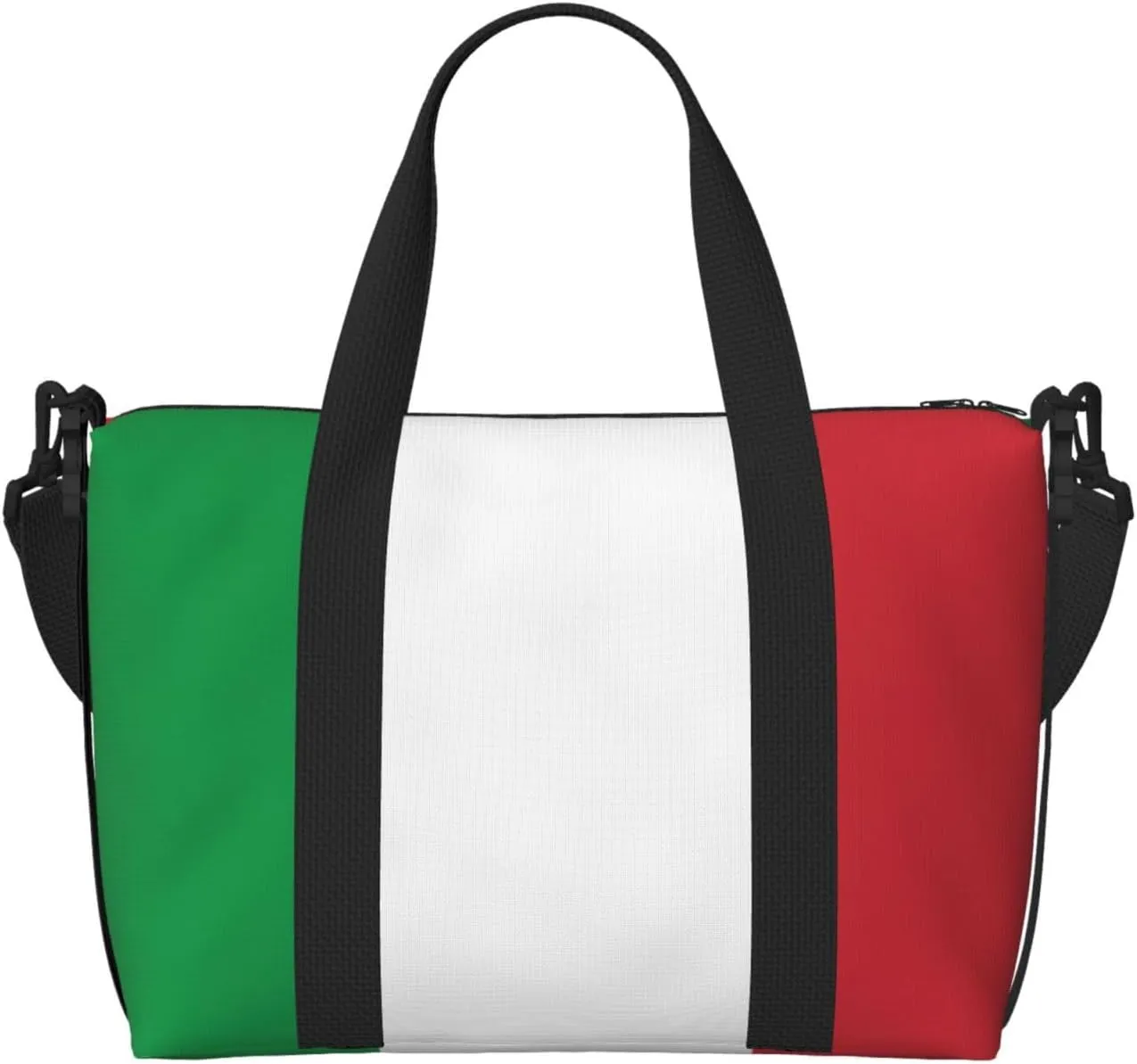 Italian flag print Womens travel bags, weekender carry on for women, sports Gym Bag, Overnight Carry on Bag