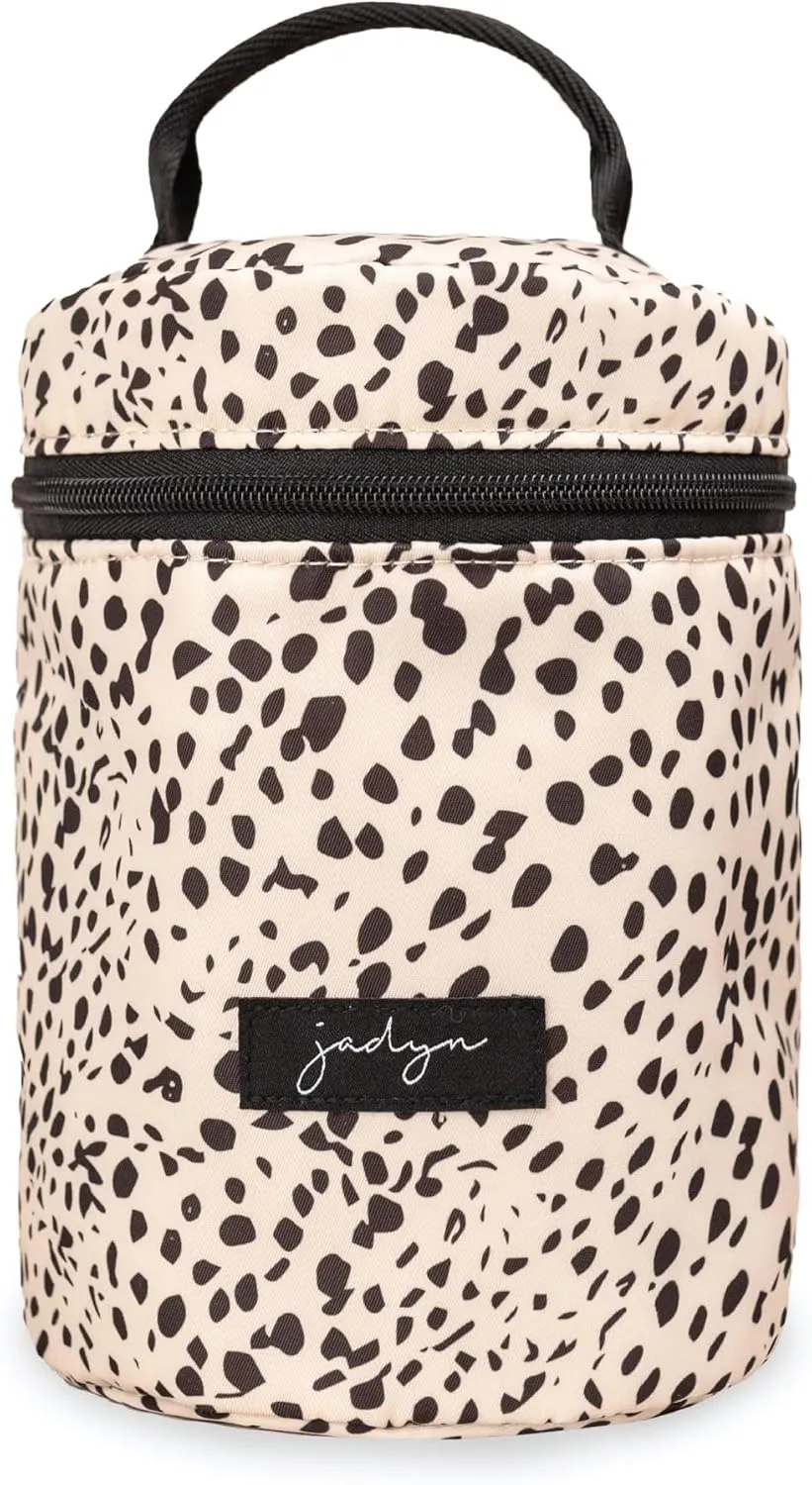Jadyn Cosmetic Zip Makeup Bag, Tavel Cosmetic Pouch for Toiletries, Make Up, and Accessories, Water Resistant Travel Makeup Bags for Women, Designs (Cheetah Spot)