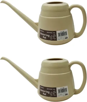 Japanese Long Spout Watering Can for Bonsai Succulents Cactus Rosettes Succulents Indoor Outdoor Plants Control Water Flow Made in Japan, 850ml, 2-Pack