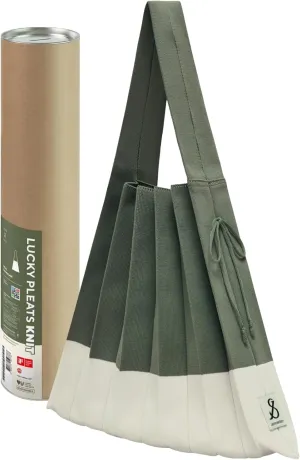 JOSEPH & STACEY Lucky Pleats Knit Bag Mix L | Sustainable Foldable Women's Tote Bag | Lightweight Minimalist Everyday Bag