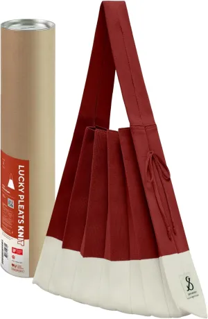 JOSEPH & STACEY Lucky Pleats Knit Bag Mix L | Sustainable Foldable Women's Tote Bag | Lightweight Minimalist Everyday Bag