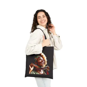Joyful Empowerment Cotton Canvas Tote Bag - Sustainable Style for Everyday Adventures