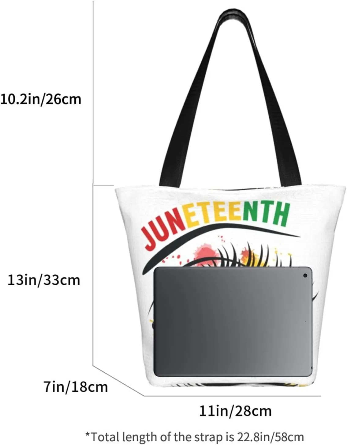Juneteenth Black Month Lip Kiss Sunflower Women's Tote Bag Lightweight Shopping Handbag Travel Shoulder Bag