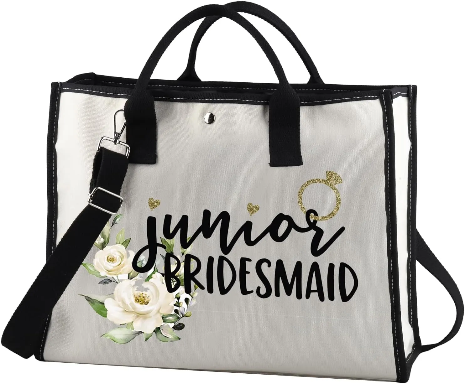 Junior Bridesmaid Gift Junior Bridesmaid Makeup Bag Cosmetic Bag Bridal Party Gifts (Junior Bridesmaid TT)
