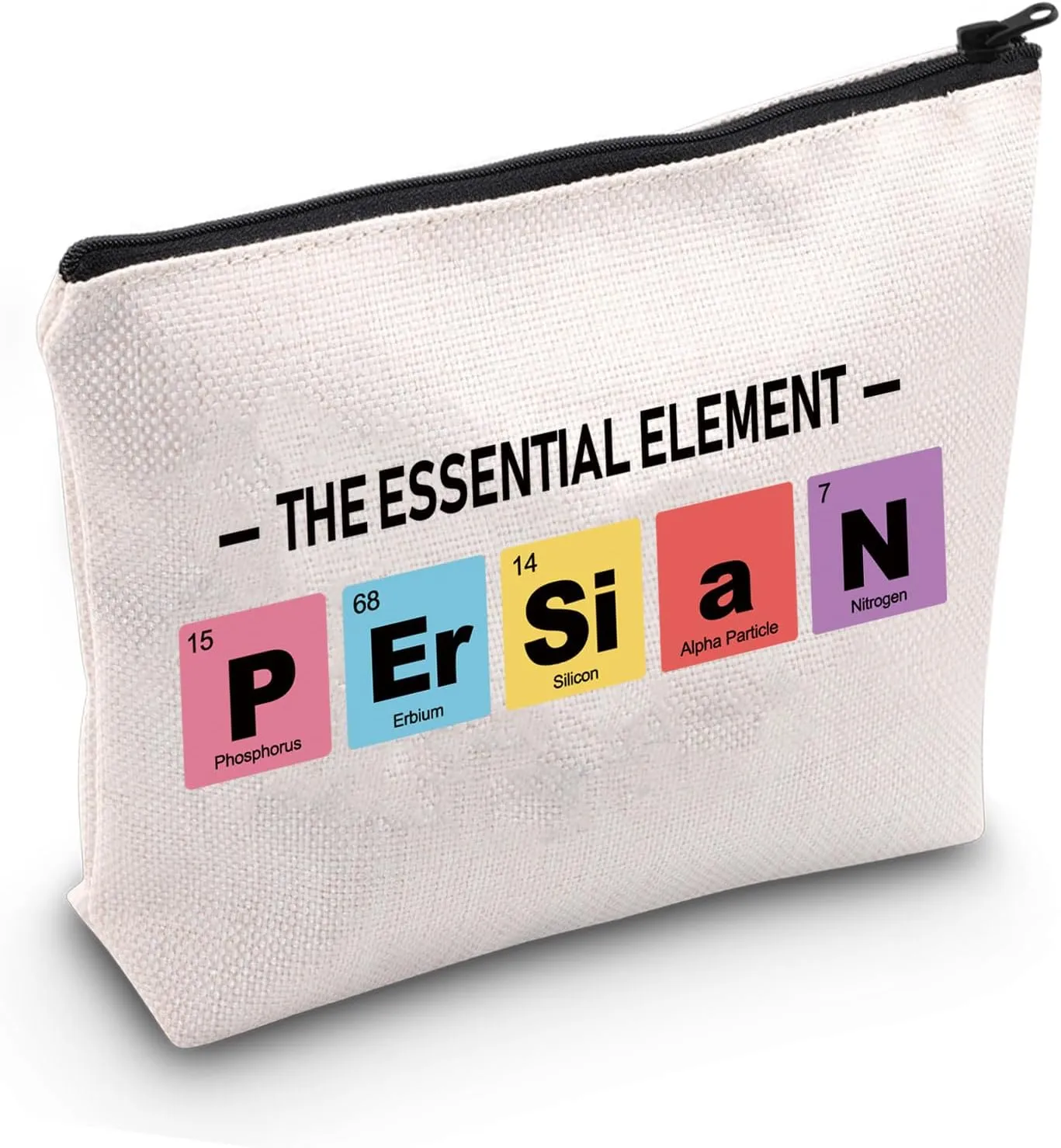 JXGZSO Funny Persian Pride Cosmetic Bag Love Persian Makeup Pouch Persian New Year Happy Norouz Gift Persian Gift (essential element Bag)