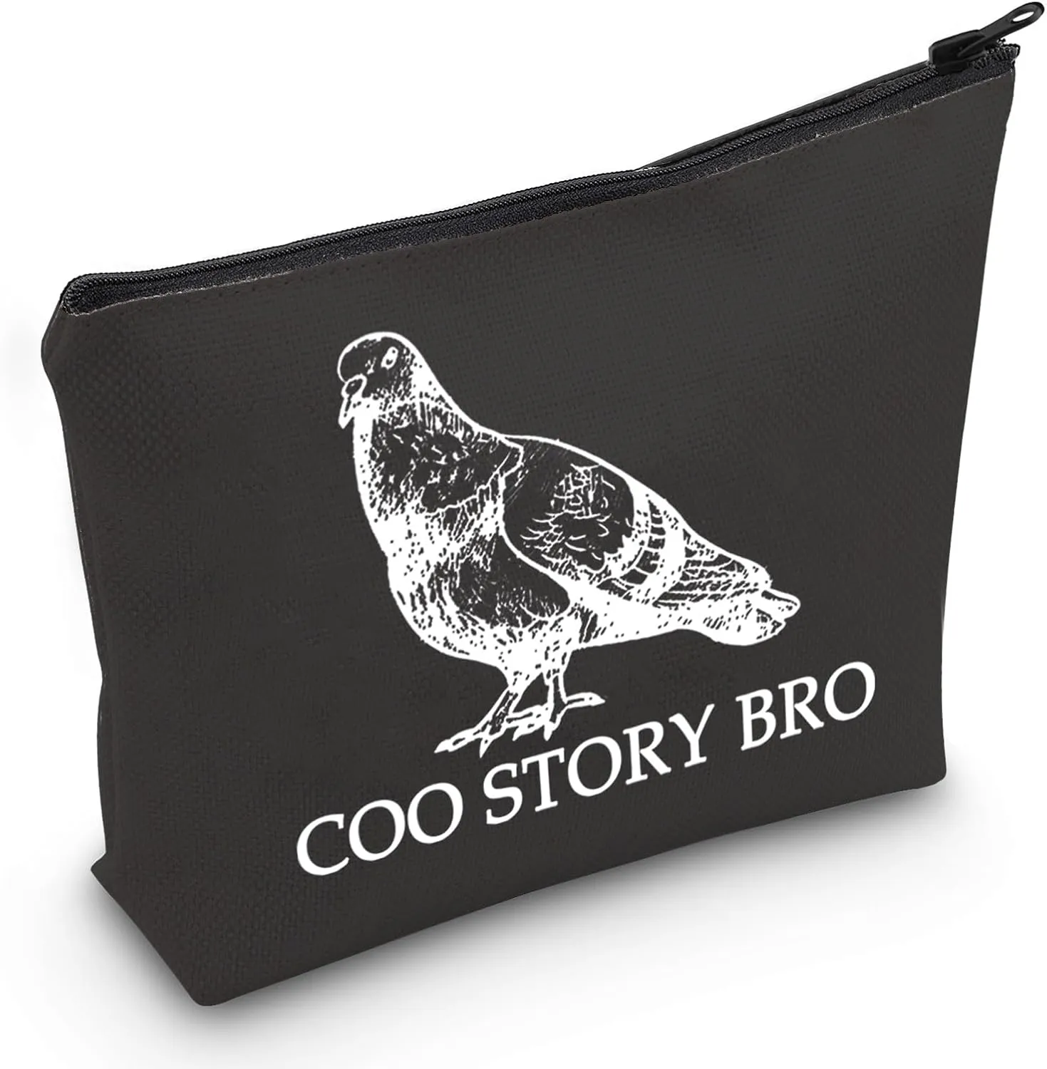 JXGZSO Pigeon Cosmetic Bag Coo Story Bro Makeup Bag Cool Pigeon Birding Makeup Pouch Pigeon Lovers Gift Bird Lovers Gift (Coo Story Bro Bag)
