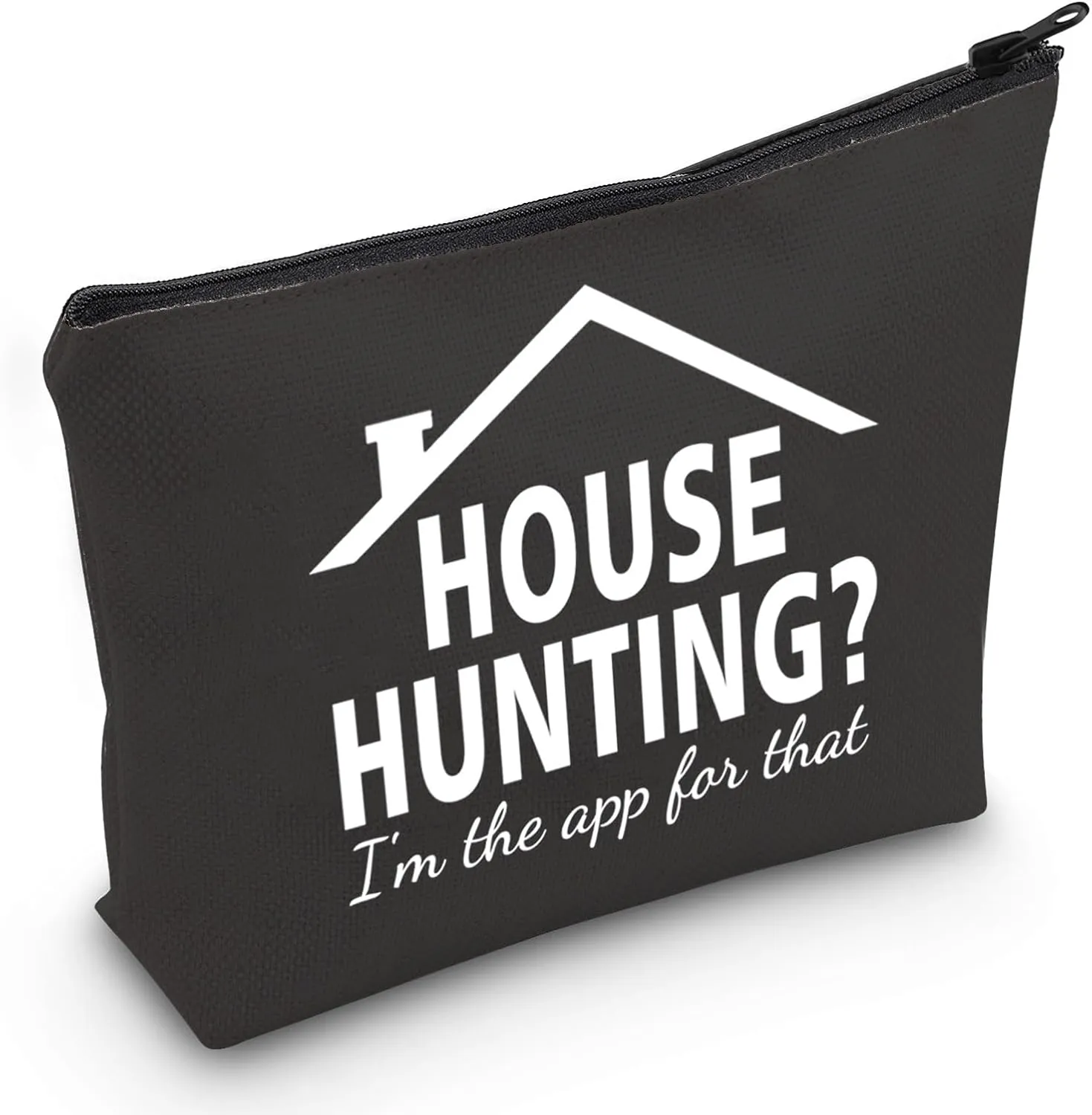 JXGZSO Real Estate Agent Cosmetic Bag House Hunting I'm the App For That Makeup Bag Real Estate Life Gift Realtor Gift (House Hunting Bag)