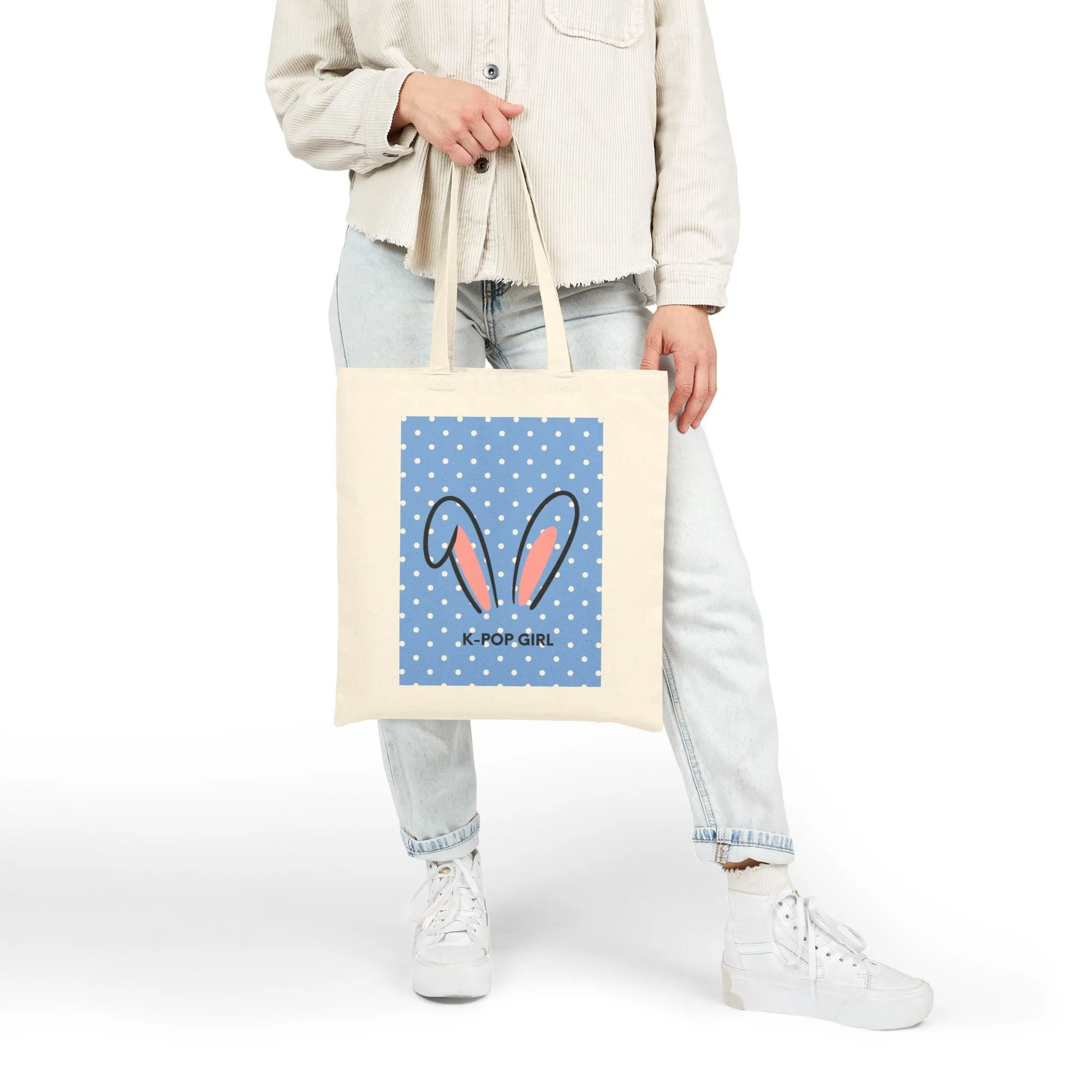 K-Pop Girl Bunny Tote Bag | Korean Wave