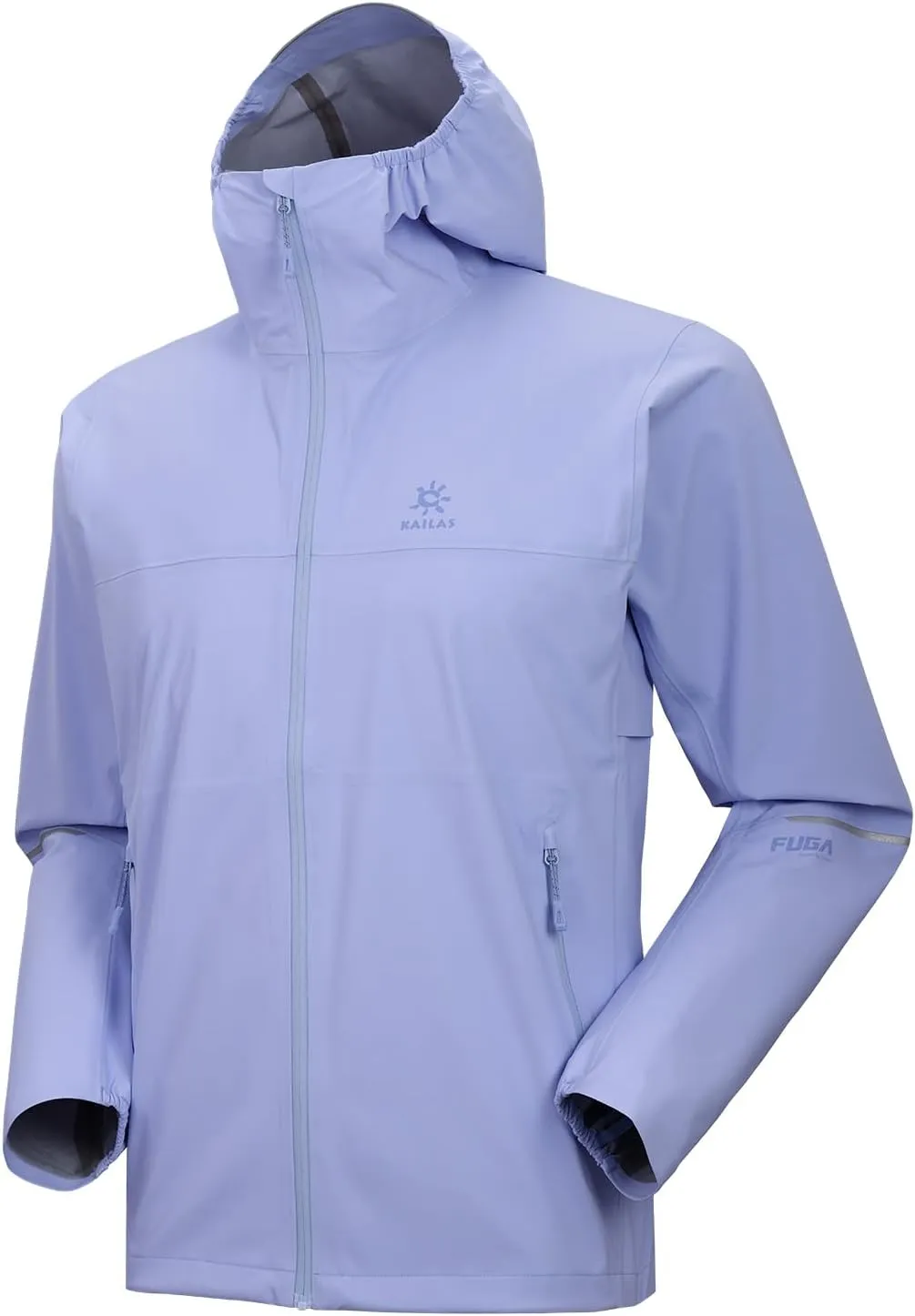 KAILAS Men's Running Jacket Lightweight Windrunner Hooded Track Jacket Packable Outdoor Windproof Rain Shell Athletic
