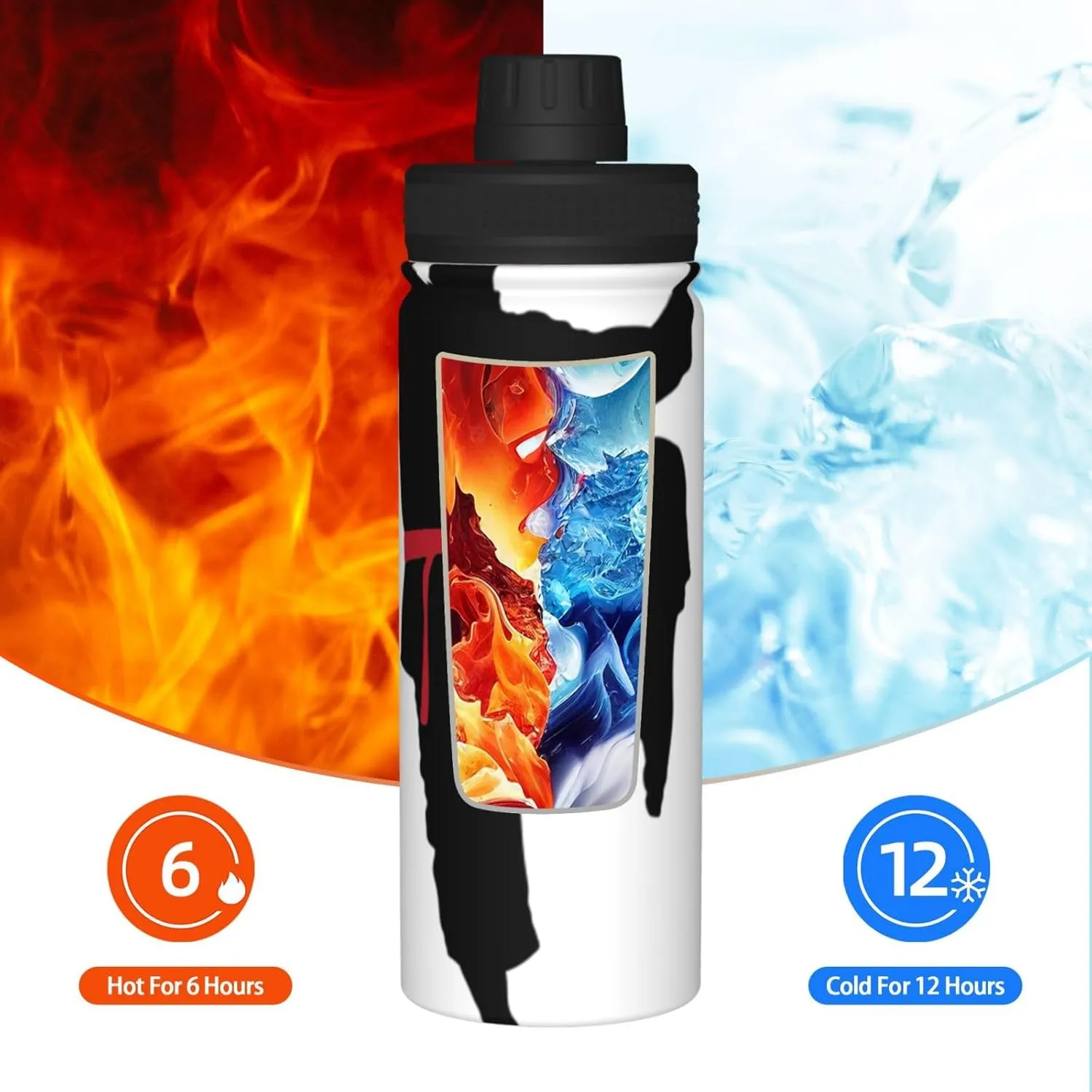 Karate Men 18oz Sports Insulated Bottle For Outdoor Activities,Your Ideal Companion Staying Hydrated