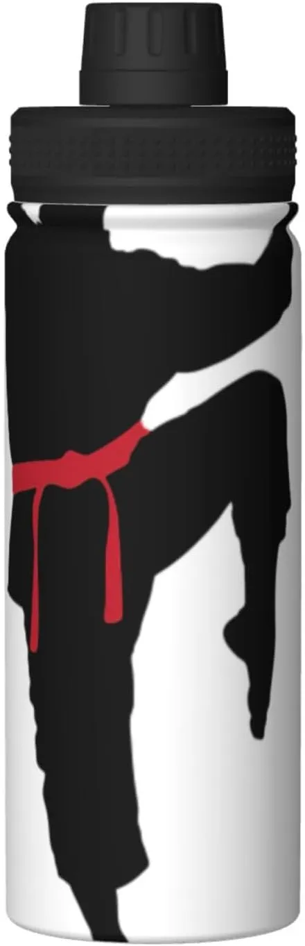 Karate Men 18oz Sports Insulated Bottle For Outdoor Activities,Your Ideal Companion Staying Hydrated