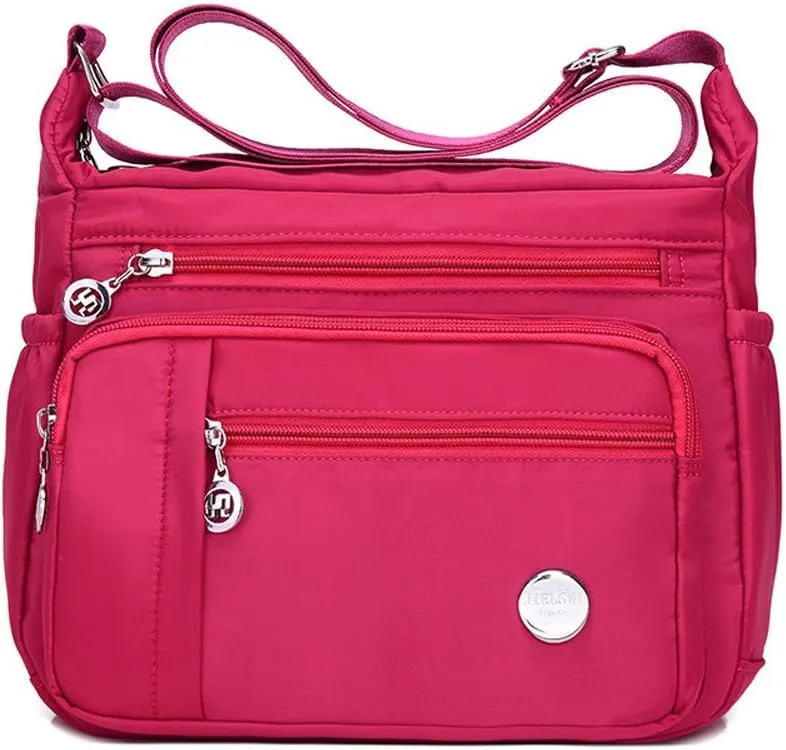 KARRESLY Women's Shoulder Bags Travel Handbag Messenger Cross Body Nylon Bags with Lots of Pockets