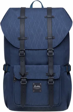 KAUKKO Laptop Travel Backpack, Outdoor Rucksack Fits 15.6 Inch Laptop(18-blue)