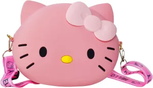 Kawaii Kitty Bag with Adjustable Shoulder Strap, Zipper Handbag Cute Kitty Coin Wallet Purse Shoulder Bag,