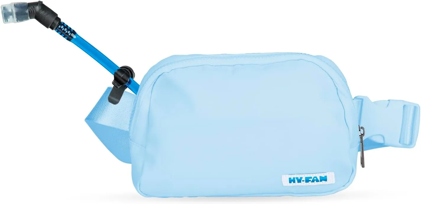 Kenai Hydration Cross Body with Bladder, 17oz BPA-Free, Hands-Free Design, Secure Pockets, Ideal for Travel, Daily Use and More (Light Blue)