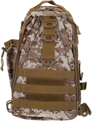 KICHOUSE Large Capacity Desert Camouflage Backpack Waterproof Breathable Adjustable Straps for Travel Trekking Hiking