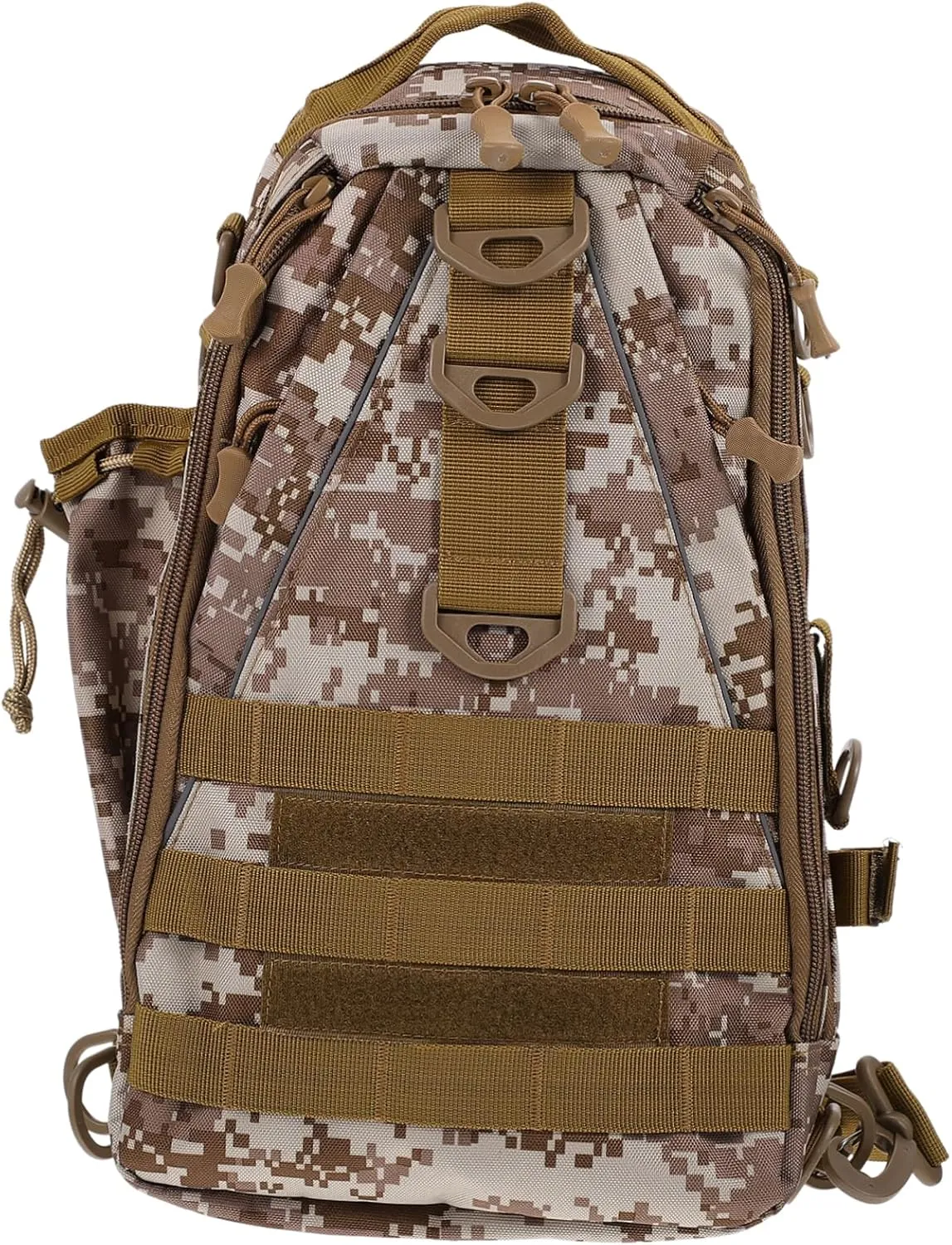 KICHOUSE Large Capacity Desert Camouflage Backpack Waterproof Breathable Adjustable Straps for Travel Trekking Hiking