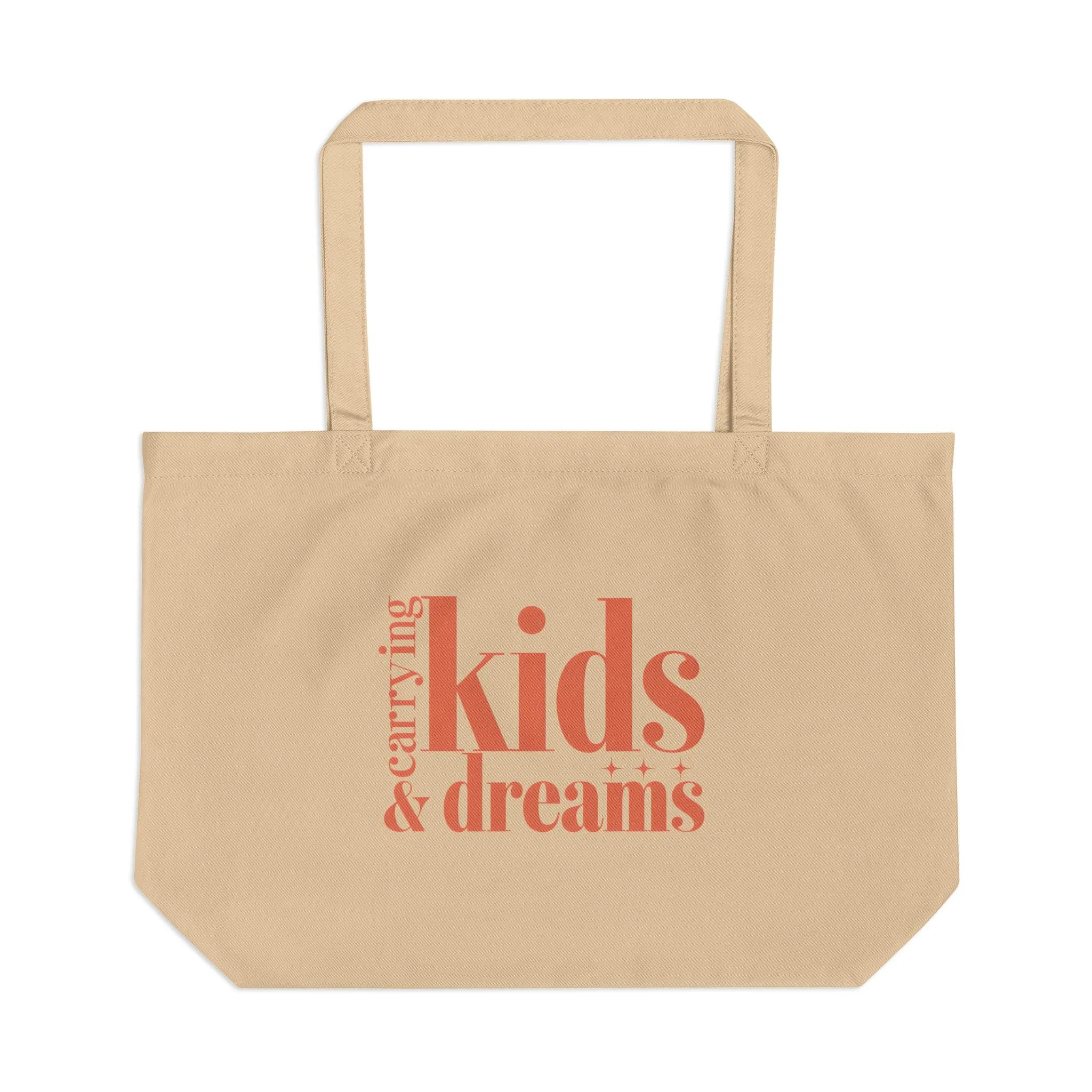 Kids & Dreams Eco Tote Bag - Large Reusable Shopping Carryall